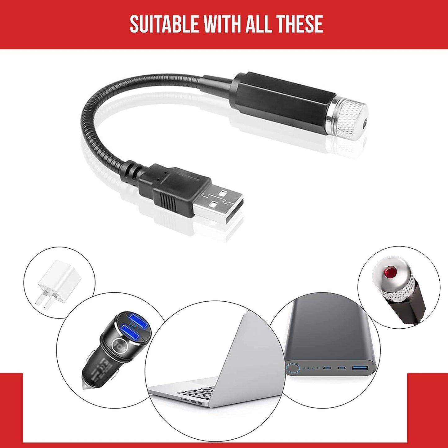 USB Interior LED Light for Car