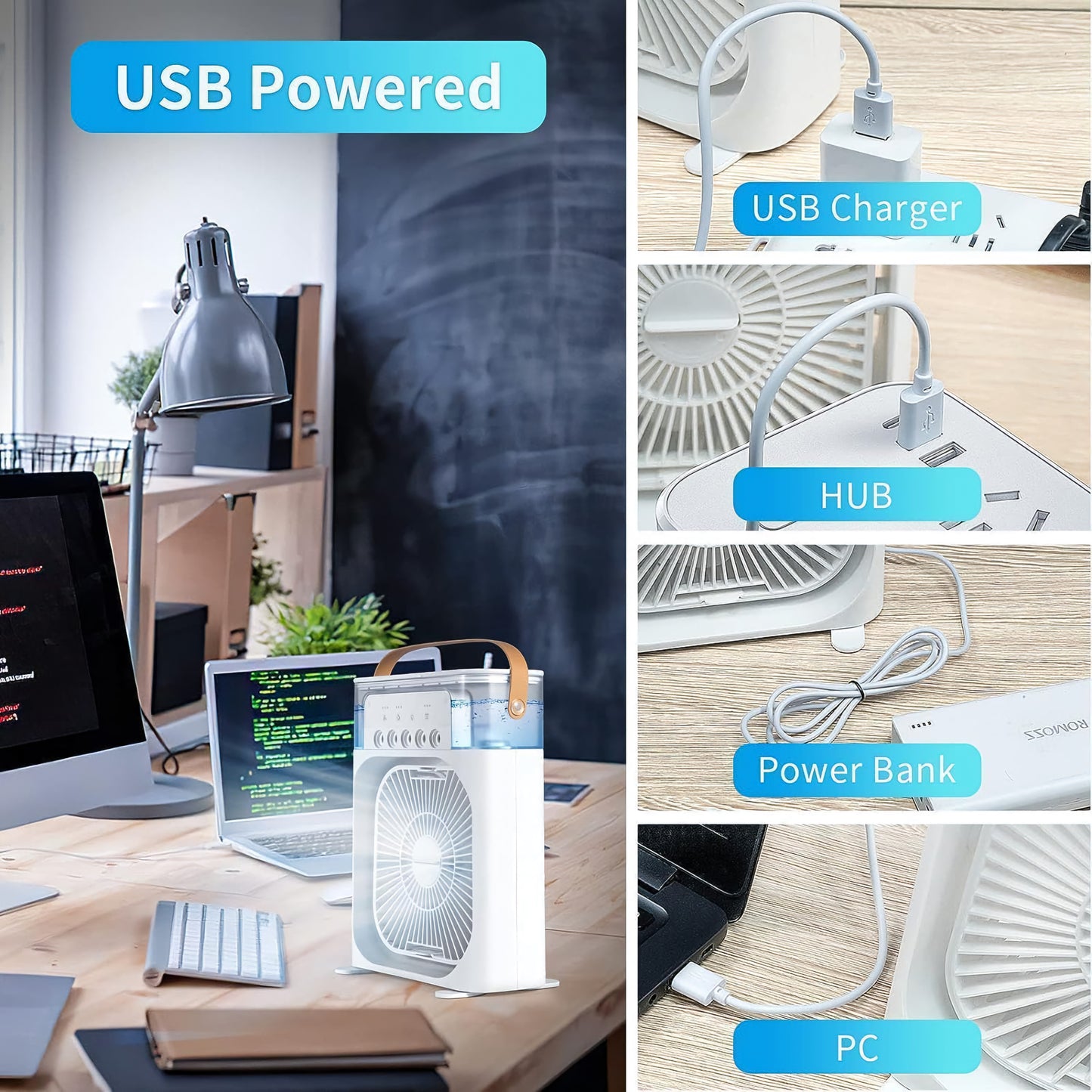 Mini Portable Air Conditioner (Multicolor)