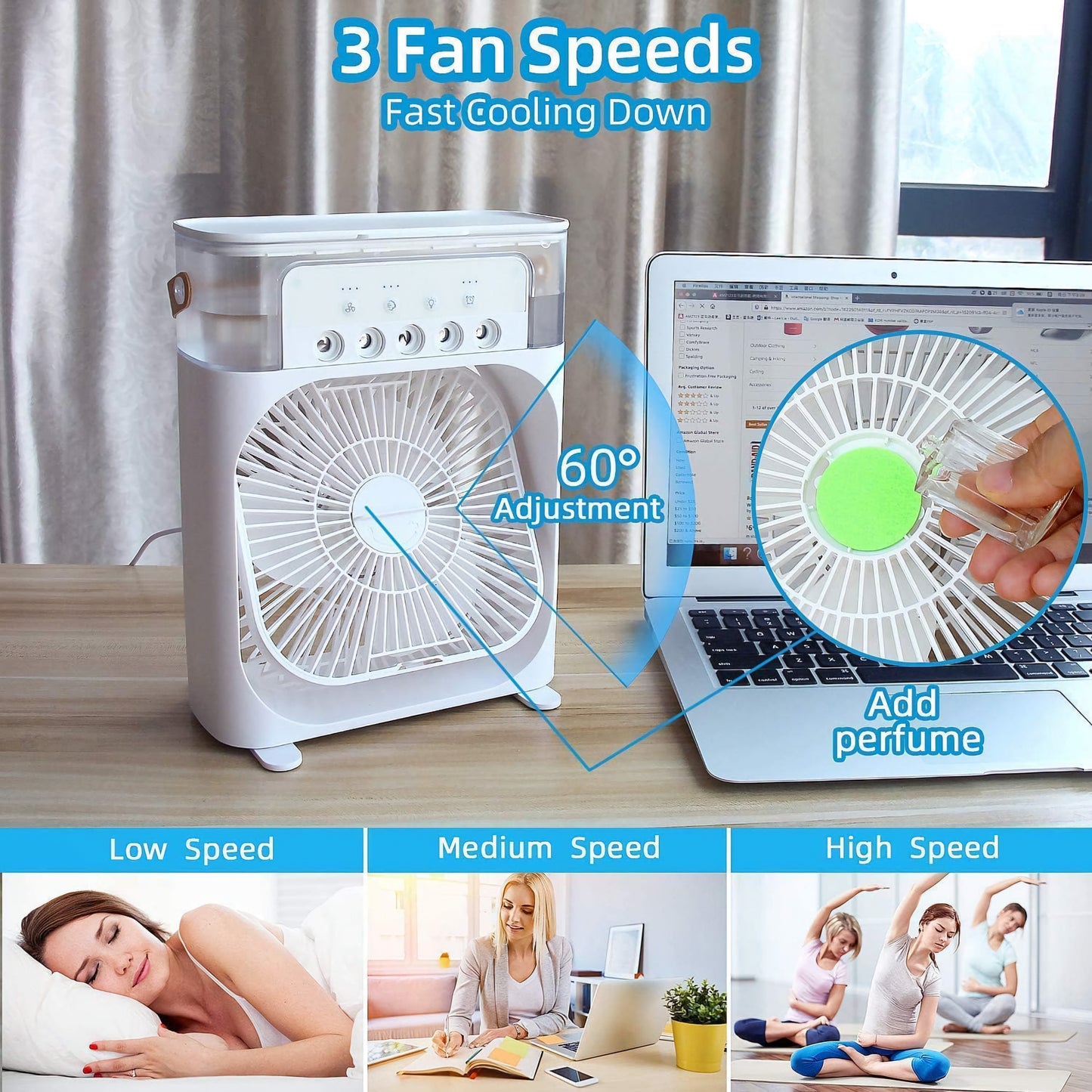 Mini Portable Air Conditioner (Multicolor)