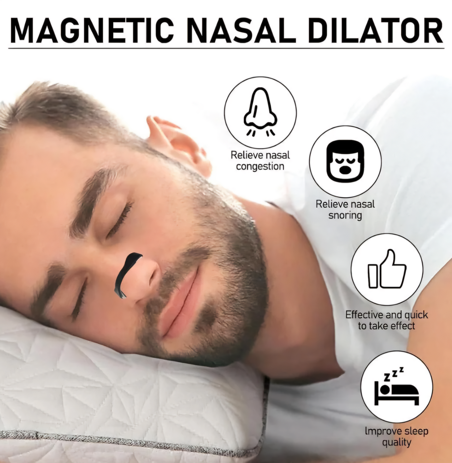 Magnetic Nasal Dilator (Pack of 15 strips)